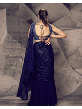 Archana Kochhar - The Shimmering Blue Skirt Sari